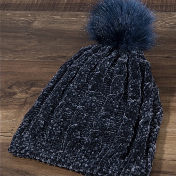 Chenille Super Soft Cable Knit Hats main image 7